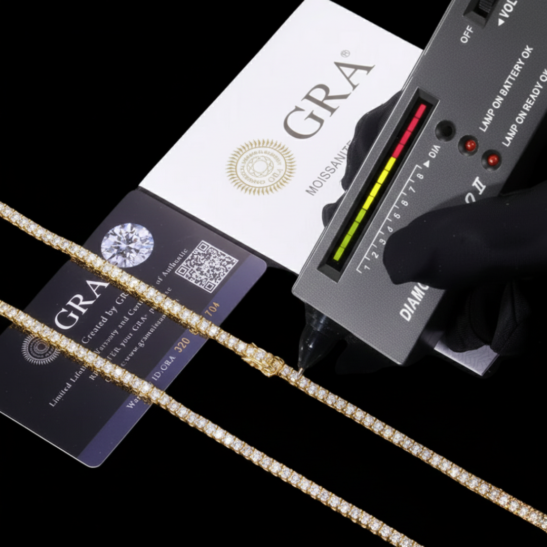 PURECUTS ICE VVS1 18K Gold Tennis